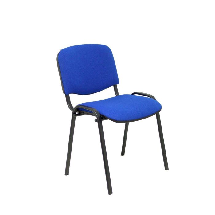 Piqueras y Crespo Pack de 2 Sillas Fijas Apilables con Respaldo Ergonómico Tapizadas en Tejido Bali Azul Piqueras y Crespo Pack de 2 Sillas Fijas Apilables con Respaldo Ergonómico Tapizadas en Tejido Bali Azul