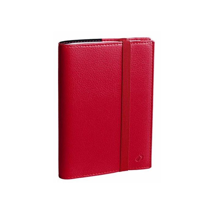 Agenda Anual (2026) Quo Vadis Time&Life Pocket Ml Sobrecubierta Wire-O Tapa Simil Piel Con Goma 100X150 S/V 2 Pag. Rojo Granate