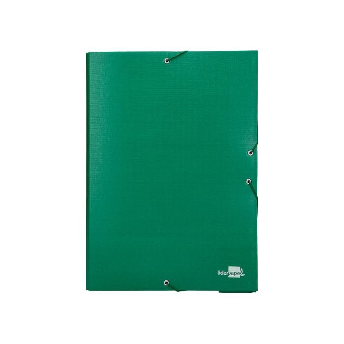 Carpeta Proyectos Liderpapel Folio Lomo 50 mm Carton Forradoverde 1