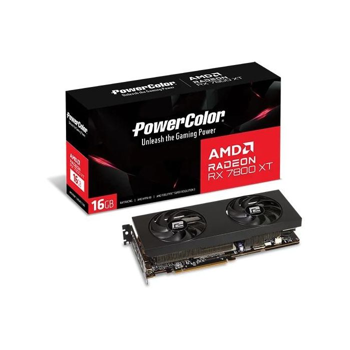 Tarjeta Gráfica Powercolor RX7800XT 16G-P AMD RADEON RX 7800 XT 16 GB GDDR6 5 Tarjeta Gráfica Powercolor RX7800XT 16G-P AMD RADEON RX 7800 XT 16 GB GDDR6 5