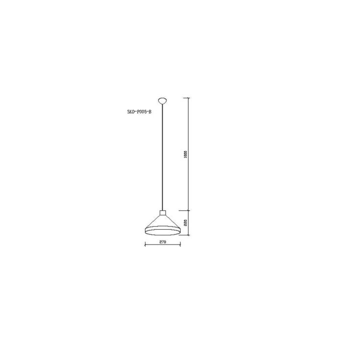 Lámpara Colgante Metal Harley SKD-P005-B. Compatible con Bombilla LED E27. Cable regulable en altura. Diseño elegante. 4 Lámpara Colgante Metal Harley SKD-P005-B. Compatible con Bombilla LED E27. Cable regulable en altura. Diseño elegante. 4