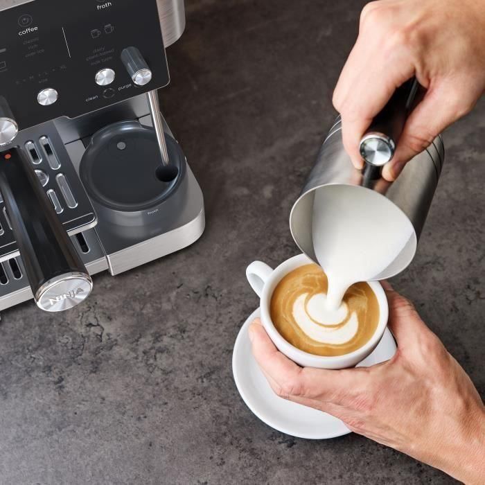 Cafetera espresso - NINJA - ES501EU Luxe Essential - 2 L - Pantalla digital - Negro / Acero inoxidable 5 Cafetera espresso - NINJA - ES501EU Luxe Essential - 2 L - Pantalla digital - Negro / Acero inoxidable 5