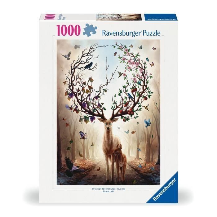 Puzzle Fantasy Deer de 1000 piezas, Adultos y niños a partir de 14 años, Puzzle de alta calidad, 12000459, Ravensburger 1 Puzzle Fantasy Deer de 1000 piezas, Adultos y niños a partir de 14 años, Puzzle de alta calidad, 12000459, Ravensburger 1