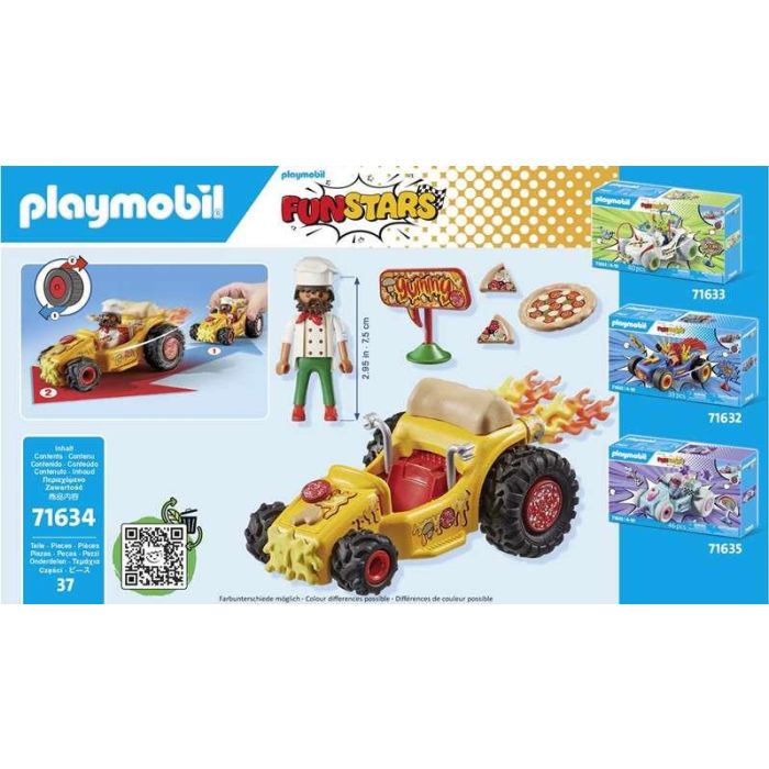 Racing Pizza Playmobil Funstars. 3