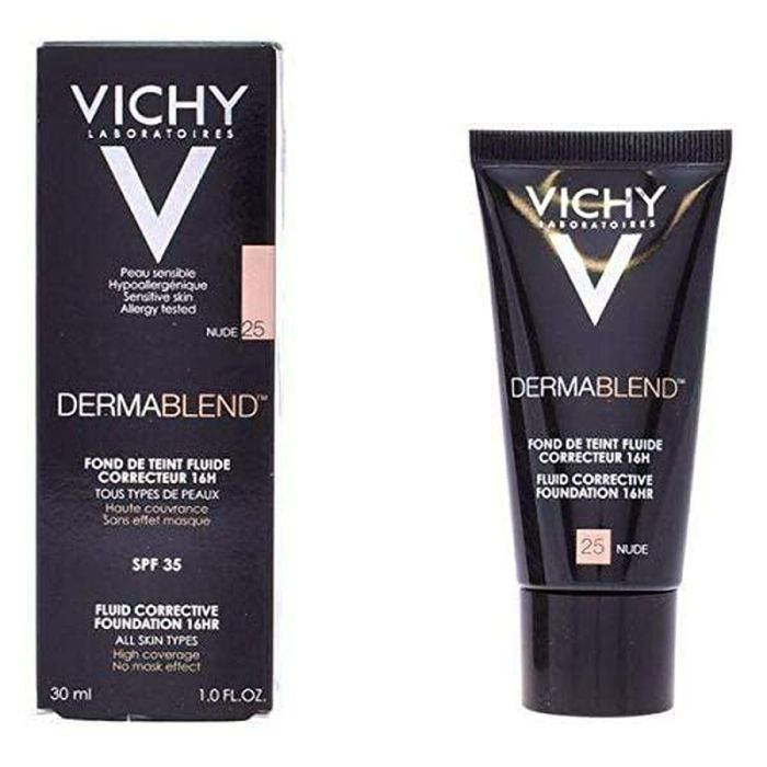 Fondo de Maquillaje Fluido Dermablend Vichy Spf 35 30 ml 25 - nude 30 ml