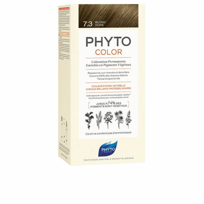 Coloración Permanente PHYTO PhytoColor 7.3-rubio dorad Sin amoniaco