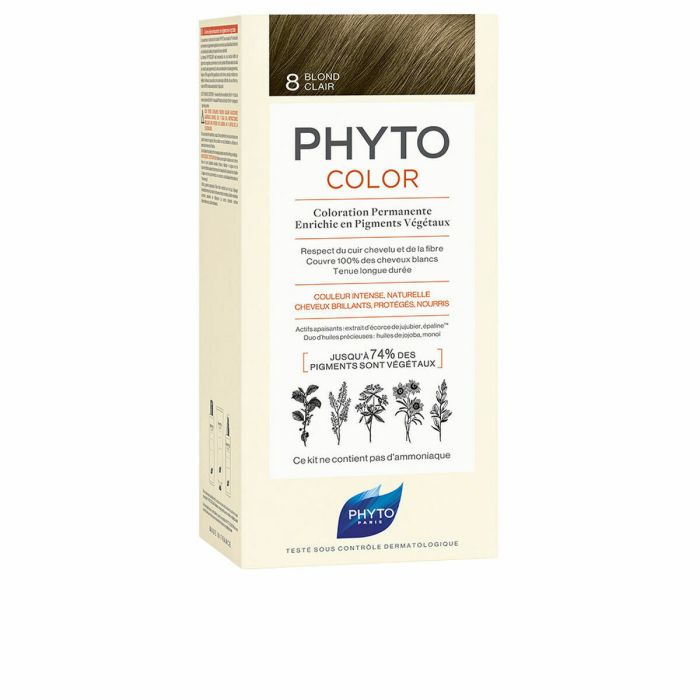 Coloración Permanente PHYTO PhytoColor 8-rubio claro Sin amoniaco