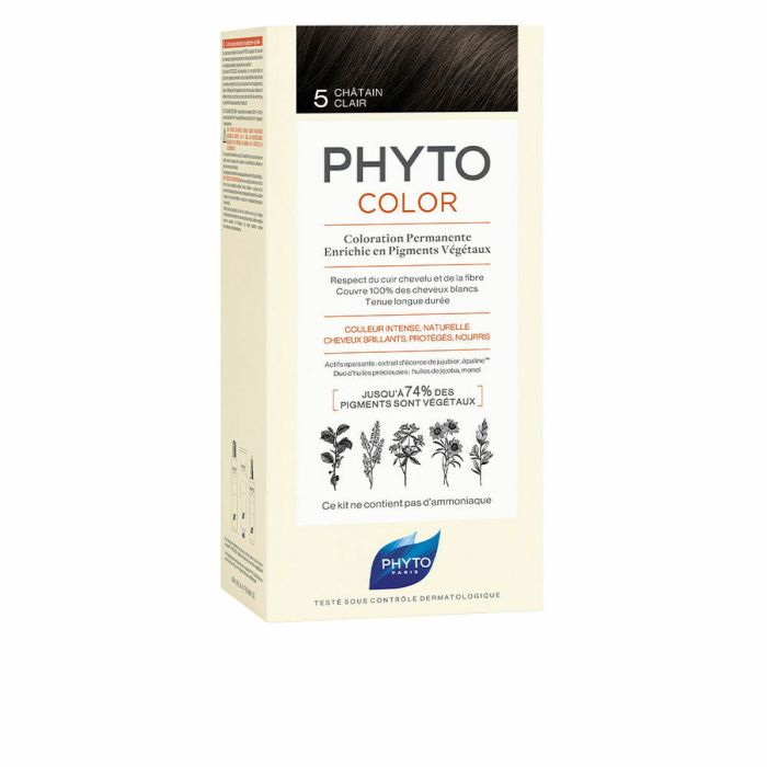 Coloración Permanente PHYTO PhytoColor 5-castaño claro Sin amoniaco