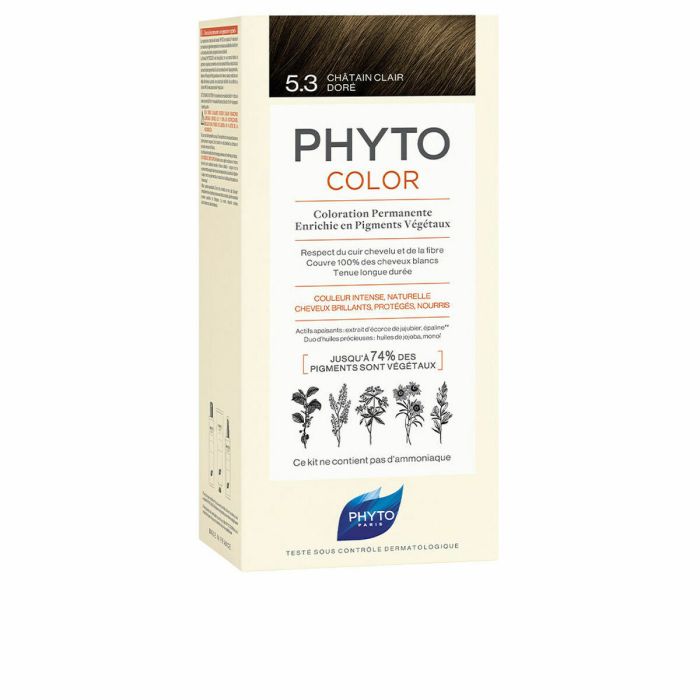 Coloración Permanente PHYTO PhytoColor 5.3-castaño claro dorado Sin amoniaco