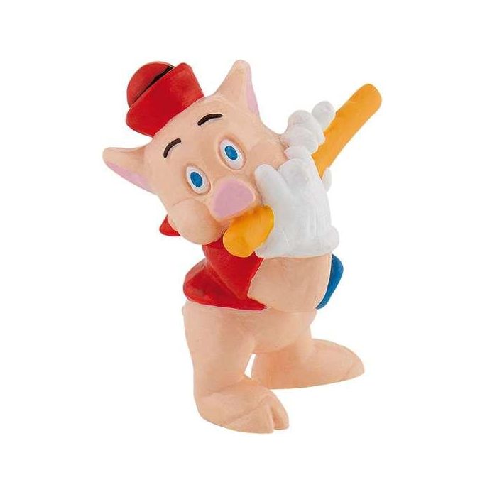 Figura Cerdito con flauta 5 cm 0 Figura Cerdito con flauta 5 cm 0