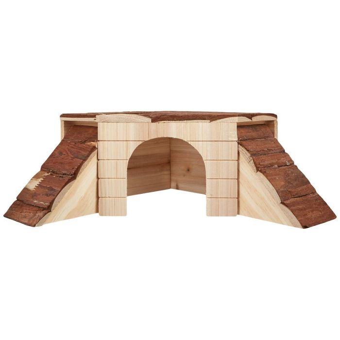 Casa de Miniatura Kerbl Roedores 37 x 37 x 16 cm Marrón Madera 2 Casa de Miniatura Kerbl Roedores 37 x 37 x 16 cm Marrón Madera 2