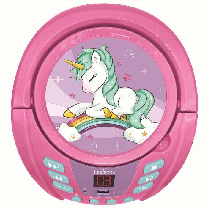 Reproductor CD/MP3 Lexibook Infantil Rosa Bluetooth Unicornio 4