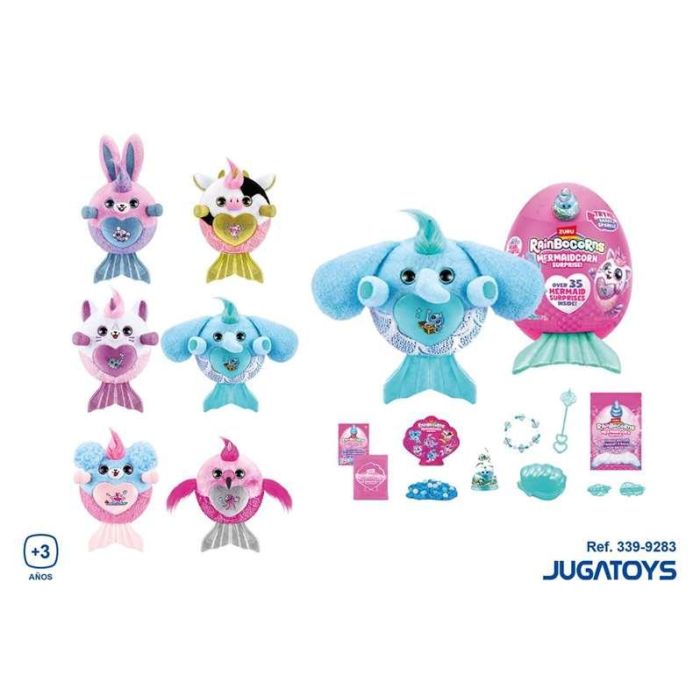 Peluche animales Rainbocorns sirena en huevo con un monton de accesorios, 30 cm. - Modelos surtidos 1 Peluche animales Rainbocorns sirena en huevo con un monton de accesorios, 30 cm. - Modelos surtidos 1