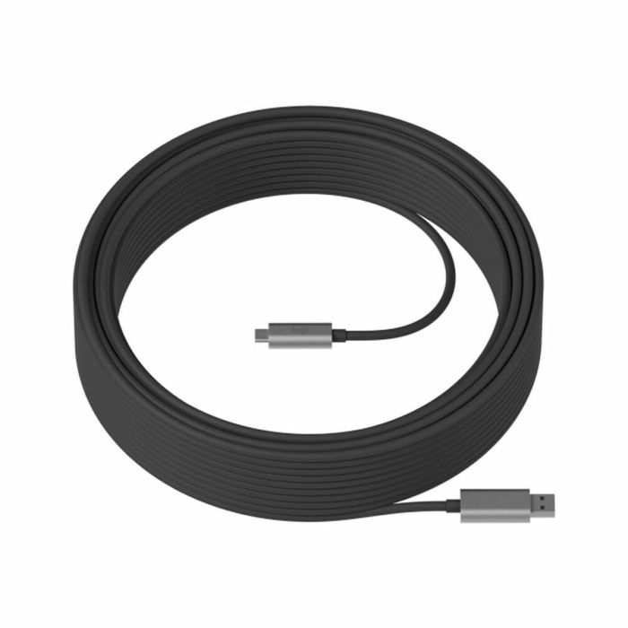 Cable USB A a USB C Logitech 939-001802 Negro 25 m