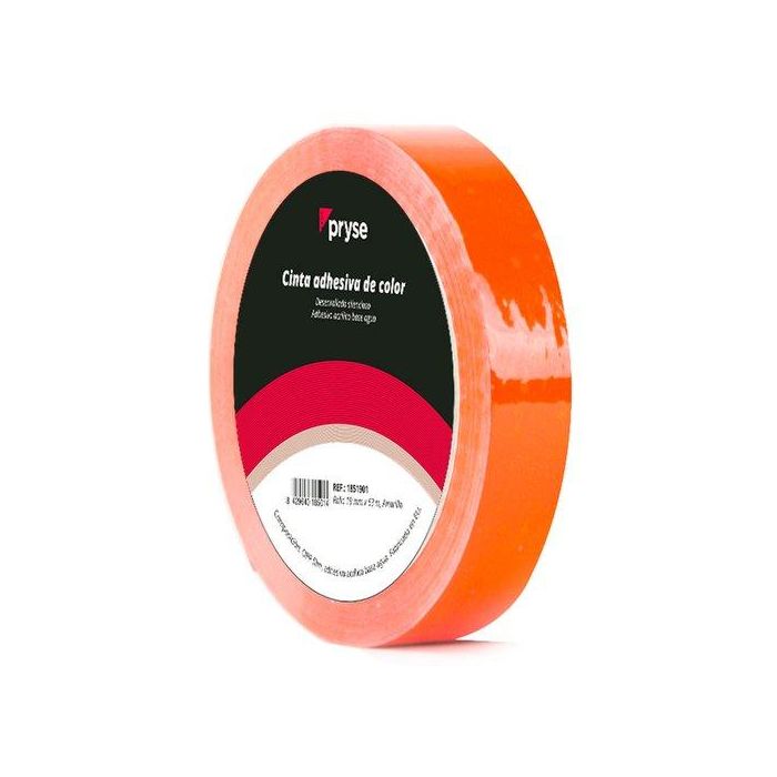Cinta Adhesiva Pryse Opp 19X63 Naranja 6 unidades