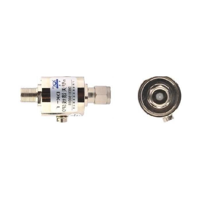 ALLNET ANT-SP1-SMAM-SMAF Protección Antena Rayos 1-2000MHz, Conector SMA Macho a SMA Hembra, Plata