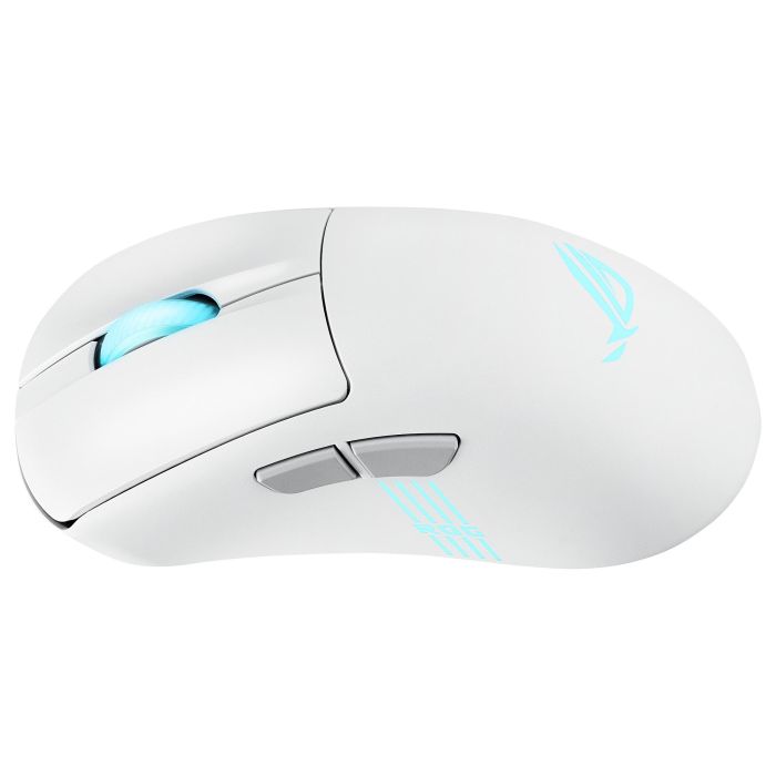 Asus ROG Keris II Origin WHT Ratón Gaming Mano Derecha RF Wireless + Bluetooth + USB Óptico 42000 DPI Blanco 90MP04A0-BMUA10