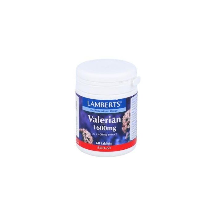 LAMBERTS Valeriana 1600mg 60 Comprimidos para un sueño reparador y apoyo al sistema nervioso