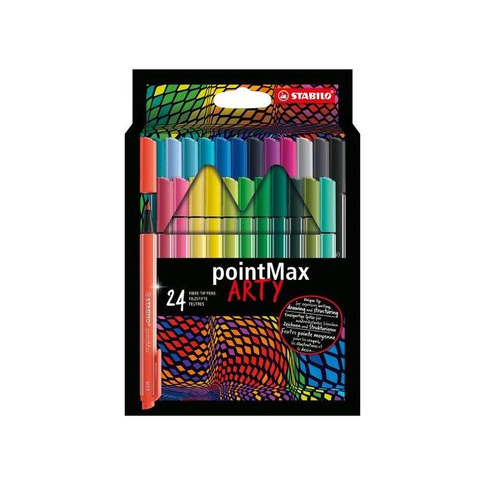 Rotulador Fibra Stabilo Pointmax Arty Line Estuche Carton De 24