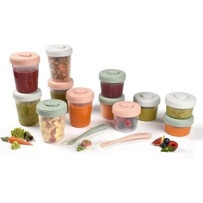 BEABA Pack Eucalipto 1a comida (2x90ml + 4x150ml + 6x250ml + 2 cacitos 1a edad) 1 BEABA Pack Eucalipto 1a comida (2x90ml + 4x150ml + 6x250ml + 2 cacitos 1a edad) 1