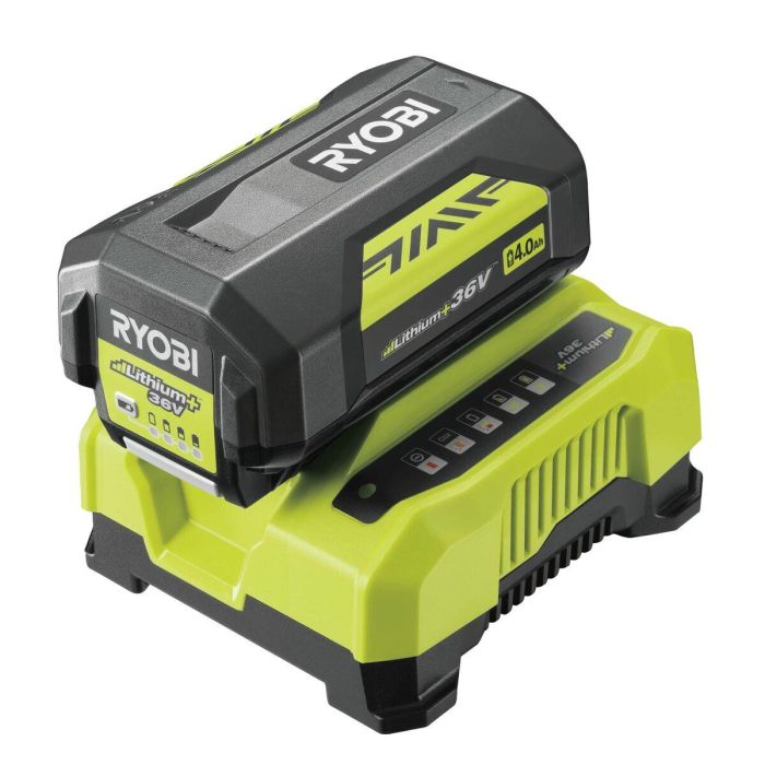 Ryobi RY36BC60A -140 Batería 36V Lithumplus 4.0 AH con Cargador Rápido 3 Ryobi RY36BC60A -140 Batería 36V Lithumplus 4.0 AH con Cargador Rápido 3