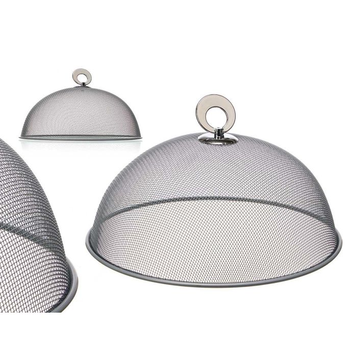 Tapa Plato 25 cm Rejilla Plata Kinvara - Acero Inoxidable y PP (24 Unidades)
