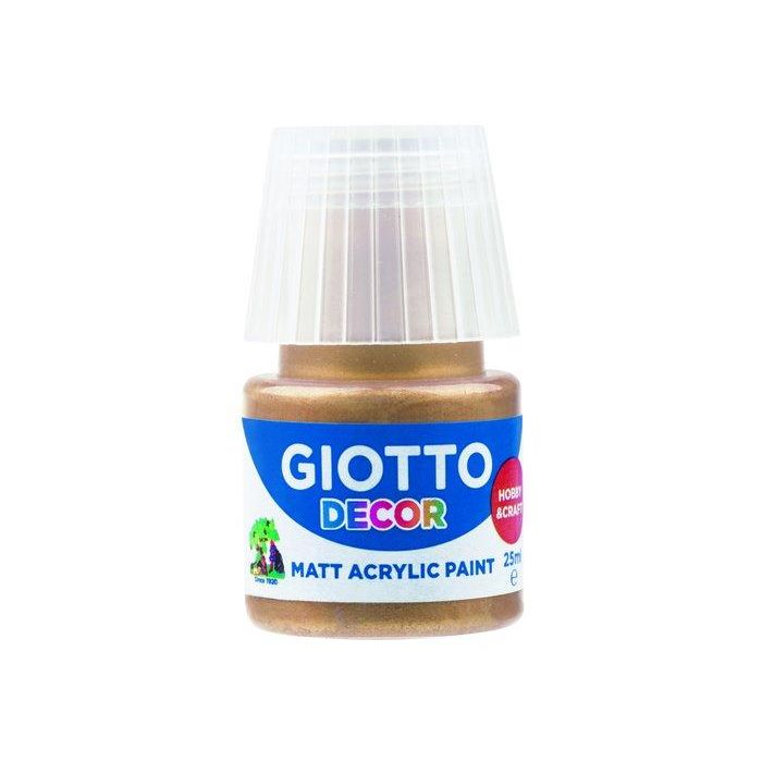 Pintura Acrilica Giotto 25 Ml (Bote) Oro 6 unidades