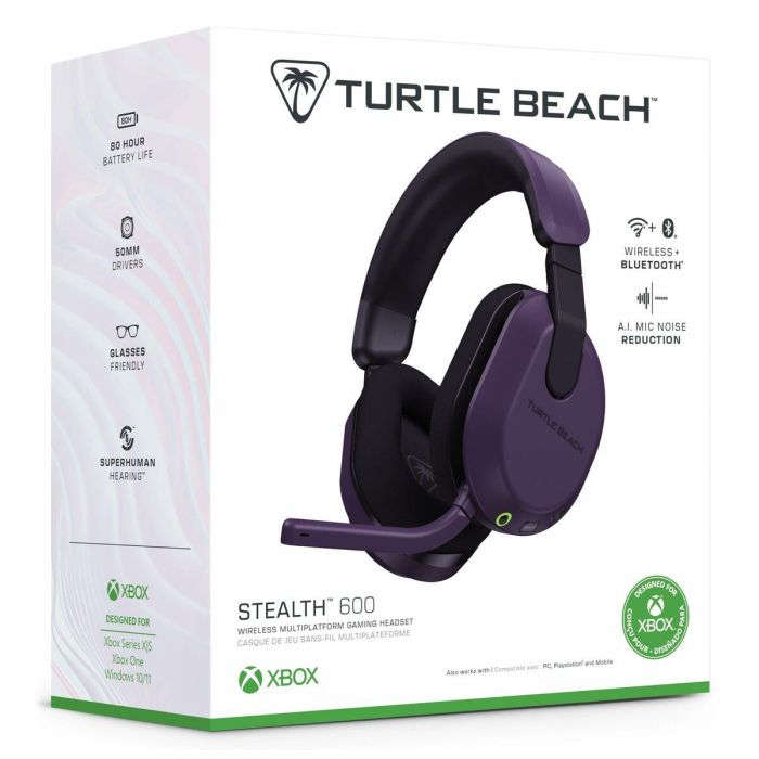 Turtle Beach TBS-2102-45 Stealth 600 Gen 3 Auriculares inalámbricos para juegos - XB - Morado 24