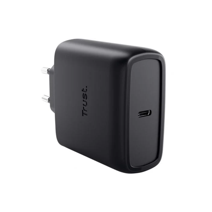 Trust Maxo Cargador de Pared GaN 65W USB-C, 1xUSB-C, Incluye Cable USB-C, 25523