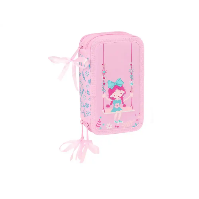Estuche Escolar con Accesorios Glow Lab Swing Multicolor 12,5 x 19,5 x 5,5 cm 37 Piezas