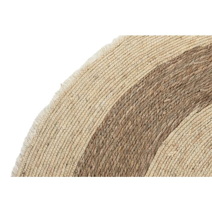 DKD Home Decor Alfombra Estilo Boho Natural Beige Poliéster 200x1x200 cm 2