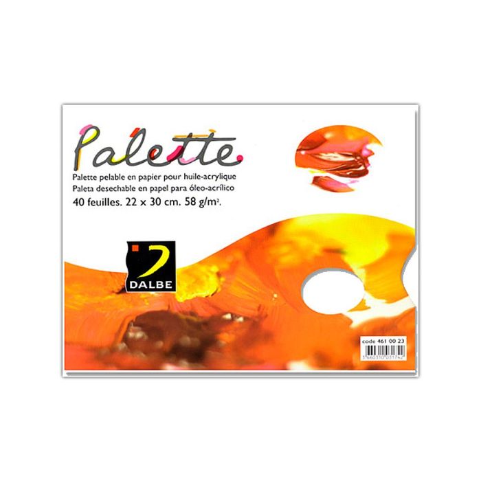 Paleta Papel Dalbe Desechable Din A4 40 Hojas 60 gr 1 Paleta Papel Dalbe Desechable Din A4 40 Hojas 60 gr 1