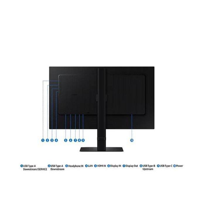 Samsung LS27D600UAUXEN Monitor 27" QHD IPS 100Hz, Panel IPS, 2560x1440, 5ms, USB-C, HDMI, DisplayPort, Ajustable Altura, Negro Samsung LS27D600UAUXEN Monitor 27" QHD IPS 100Hz, Panel IPS, 2560x1440, 5ms, USB-C, HDMI, DisplayPort, Ajustable Altura, Negro