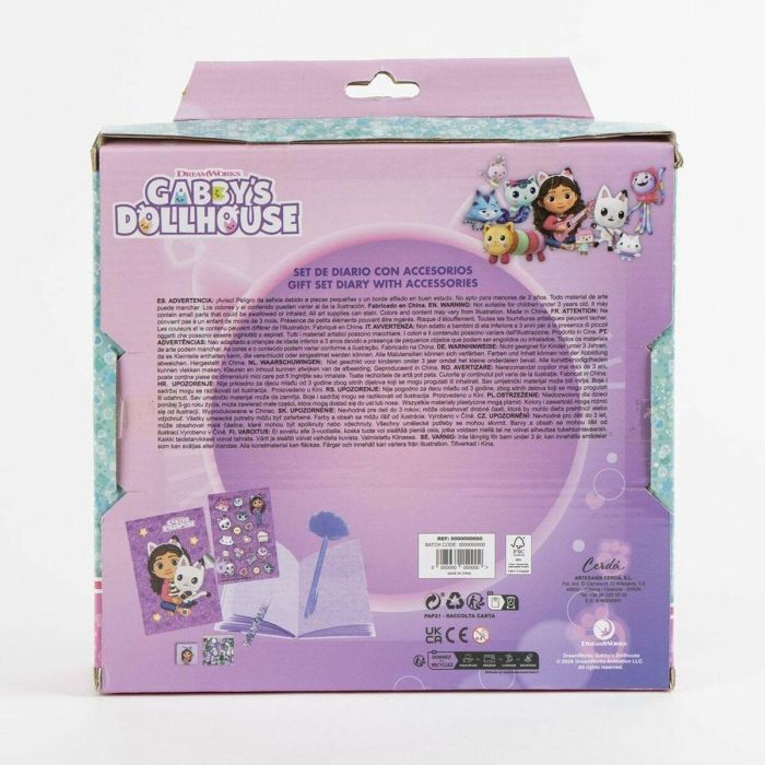Cerdá Diario Set La Casa de Gabby Gabby's Dollhouse, Cuaderno y Accesorios, 23.5x25x5.5 cm, Multicolor, Edad +3 años 1 Cerdá Diario Set La Casa de Gabby Gabby's Dollhouse, Cuaderno y Accesorios, 23.5x25x5.5 cm, Multicolor, Edad +3 años 1