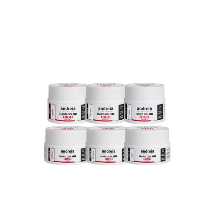 Andreia Hard Gel 2 en 1 de Construcción Alta Viscosidad Transparente 22grs – Sin Calentamiento, Autonivelante