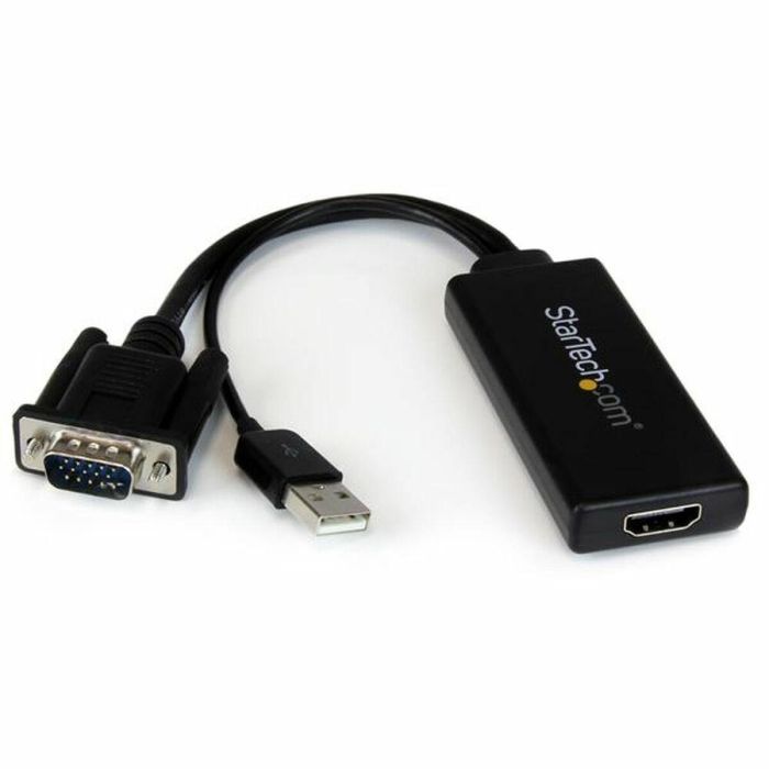 Adaptador HDMI a VGA Startech VGA2HDU Negro