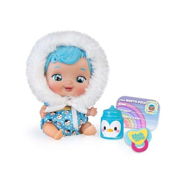 Muñeco Wandi-Doo Eskimo 20 cm ¡habla mediante el lenguaje universal de los bebes! incluye biberón y chupete 1