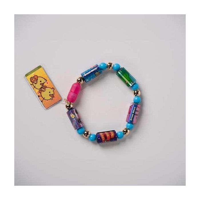 Set de pulseras Sticki Rolls ¡crea impresionantes pulseras con temática Hawaii! incluye 2 rollos intercambiables 6