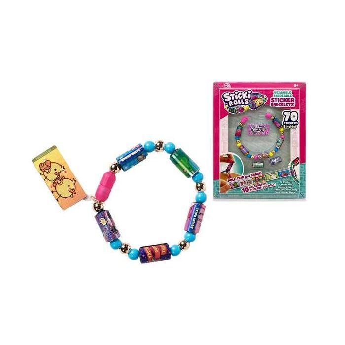 Set de pulseras Sticki Rolls ¡crea impresionantes pulseras con temática Hawaii! incluye 2 rollos intercambiables 8