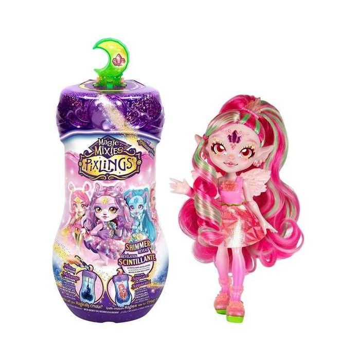 Muñeca Magic Pixlings S2 15 cm ¡revela tu Pixling añadiendo agua y los ingredientes especiales! 15