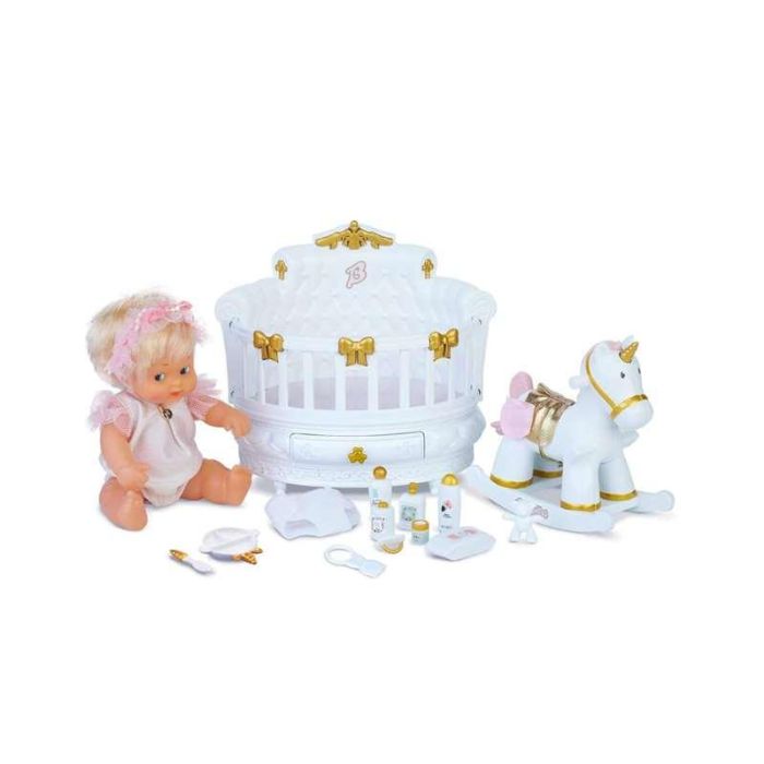 Cuarto de juegos y muñeca Barriguitas. Incluye accesorios y un unicornio Balancín. 4 Cuarto de juegos y muñeca Barriguitas. Incluye accesorios y un unicornio Balancín. 4