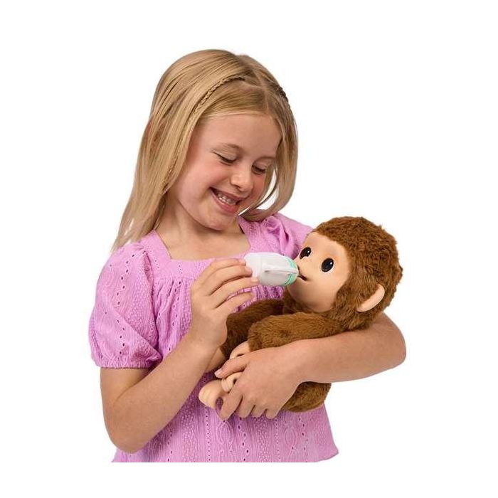 Mascota My Baby Monkey Little Live Pets superinteractivo con más de 40 sonidos y reacciones ¡le encanta columpiarse! 1