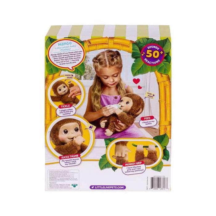 Mascota My Baby Monkey Little Live Pets superinteractivo con más de 40 sonidos y reacciones ¡le encanta columpiarse! 10