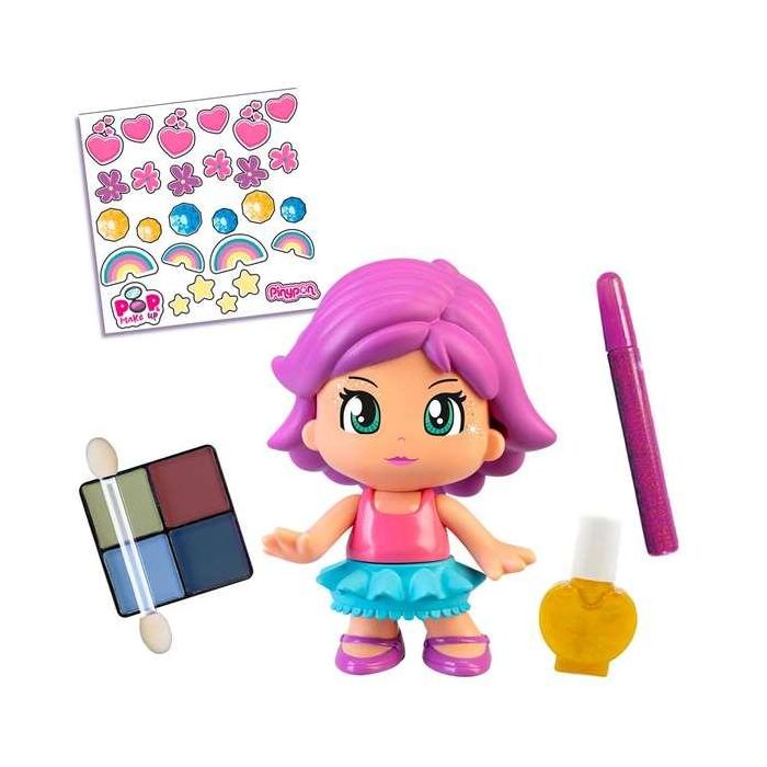 Figura Pinypon Pop & Make Up 17 cm ¡maquillala y decorala a tu gusto! quita la pintura una vez se seque y vuelve a empezar 1