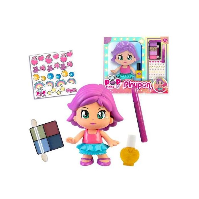 Figura Pinypon Pop & Make Up 17 cm ¡maquillala y decorala a tu gusto! quita la pintura una vez se seque y vuelve a empezar 8