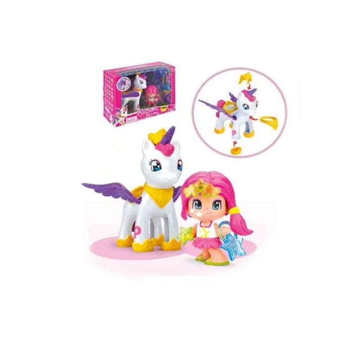 Pinypon y su unicornio volador mix is max con movimientos y accesorios combinables 4