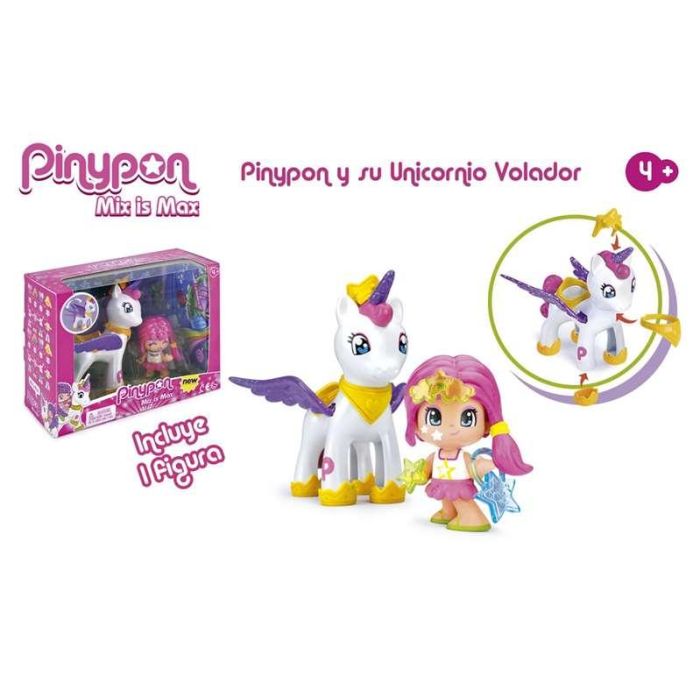 Pinypon y su unicornio volador mix is max con movimientos y accesorios combinables 5