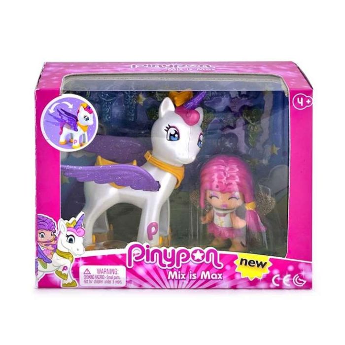 Pinypon y su unicornio volador mix is max con movimientos y accesorios combinables