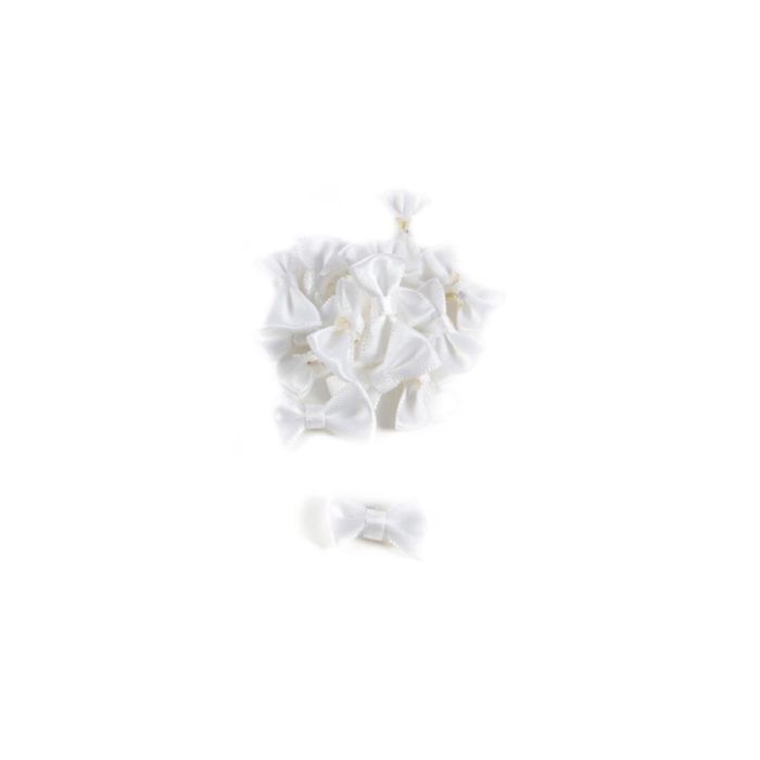 Bolsa Mini Flores de 250 Lazos Raso Blanco