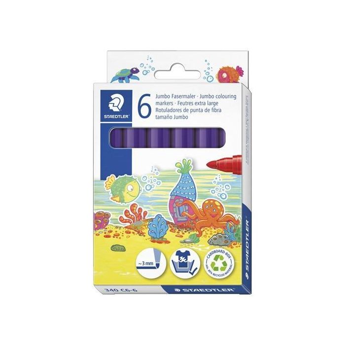 Staedtler Rotulador Noris Club Grueso Violeta Estuche 6 Ud